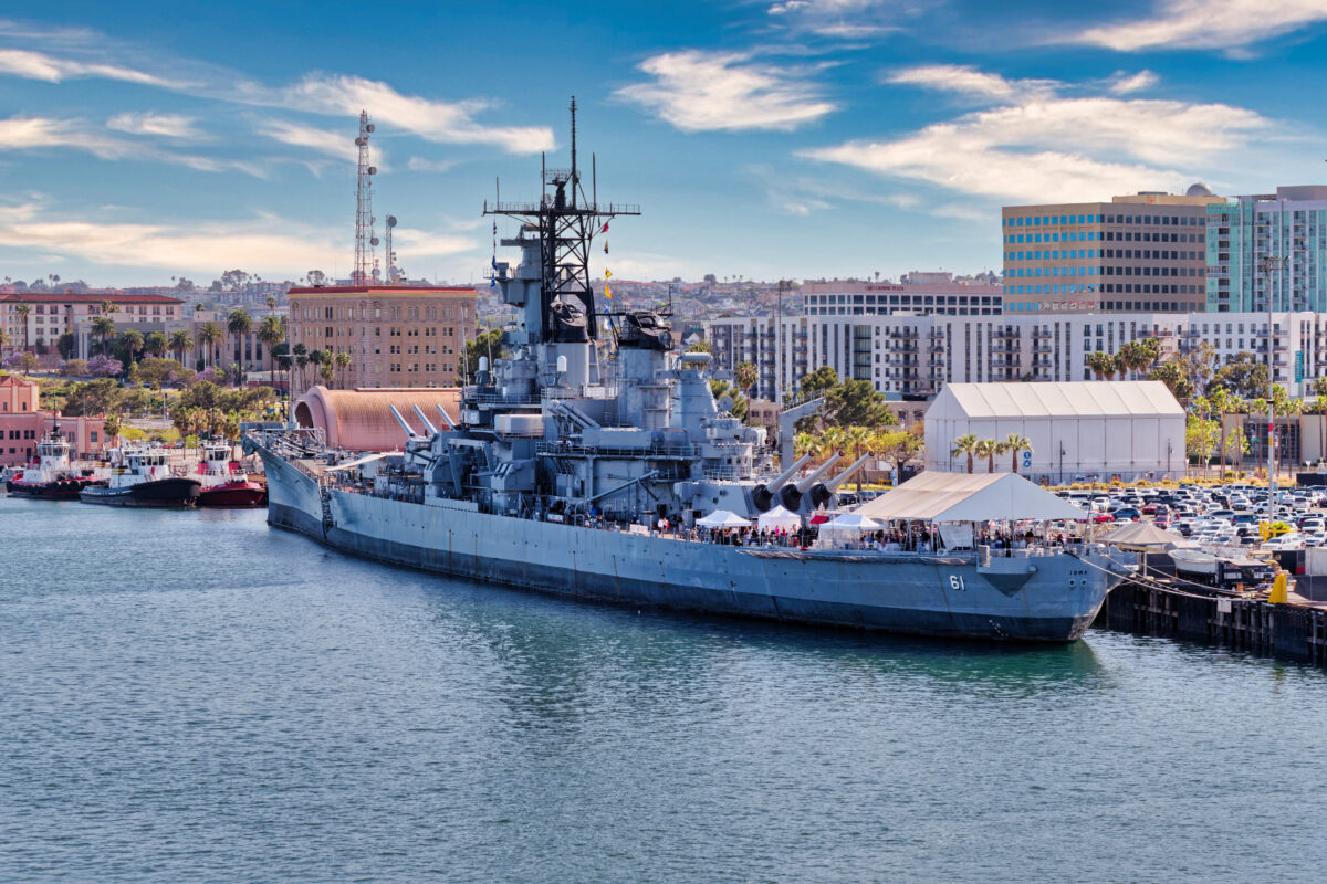 USS Iowa in Los Angeles