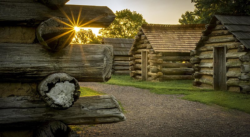 Valley Forge National Historical Park in Pennsylvania preserves the Revolutionary War's legacy