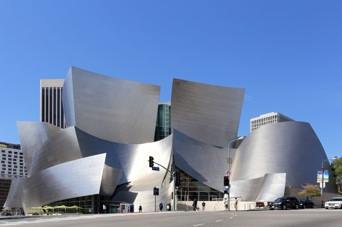 The Walt Disney Concert Hall located in Los Angeles, California